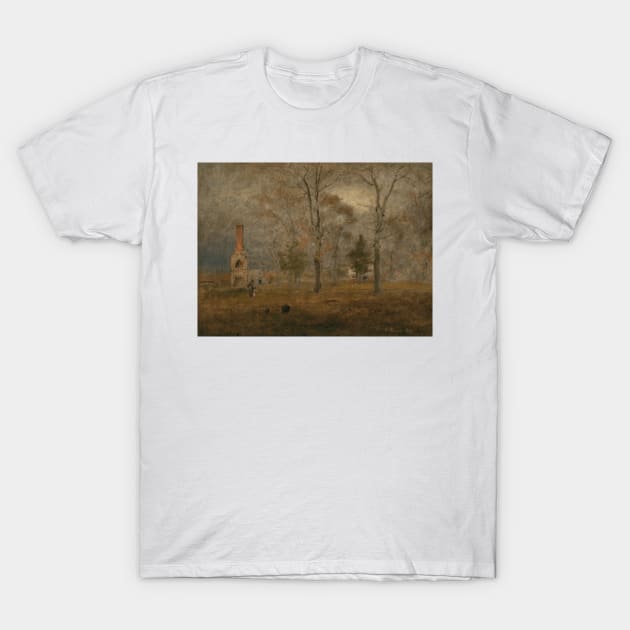 Gray Day, Goochland by George Inness T-Shirt by Classic Art Stall